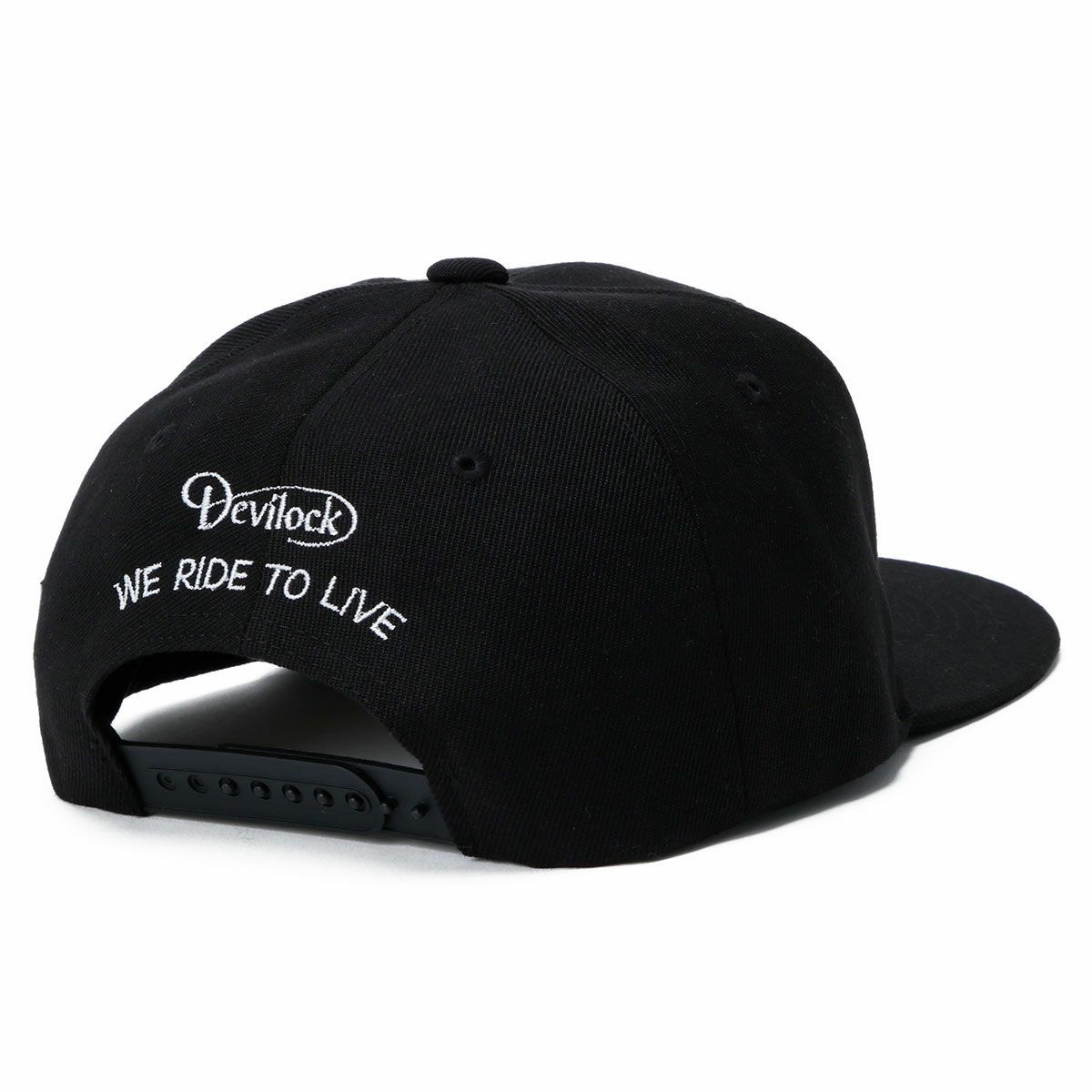 ハンバーグ師匠 x DEVILOCK｜HAMBURG CAP｜帽子｜ブラック×ホワイト