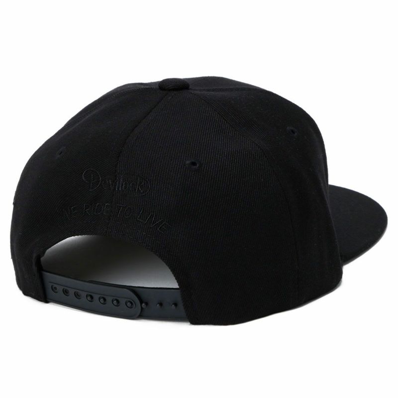 ハンバーグ師匠 x DEVILOCK｜HAMBURG CAP｜帽子｜ブラック×ブラック