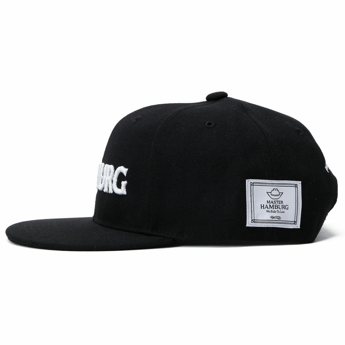 ハンバーグ師匠 x DEVILOCK｜HAMBURG CAP｜帽子｜ブラック×ホワイト