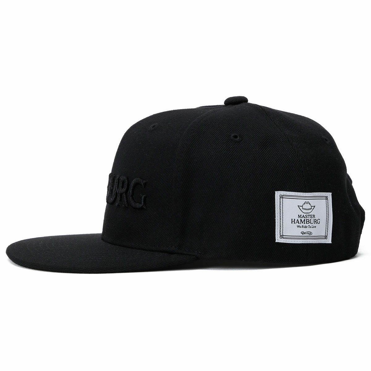 ハンバーグ師匠 x DEVILOCK｜HAMBURG CAP｜帽子｜ブラック×ブラック