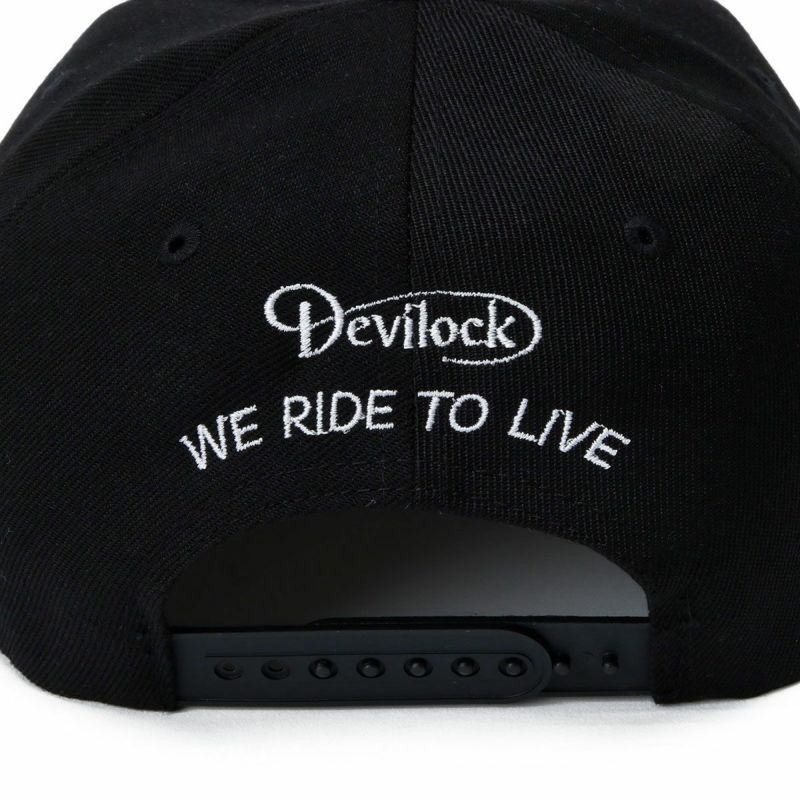 ハンバーグ師匠 x DEVILOCK｜HAMBURG CAP｜帽子｜ブラック×ホワイト