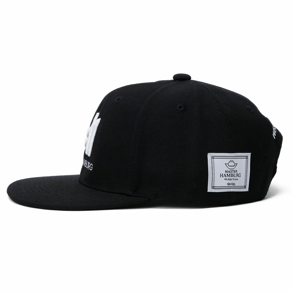 ハンバーグ師匠 x DEVILOCK｜MHロゴ CAP｜帽子｜ブラック×ホワイト