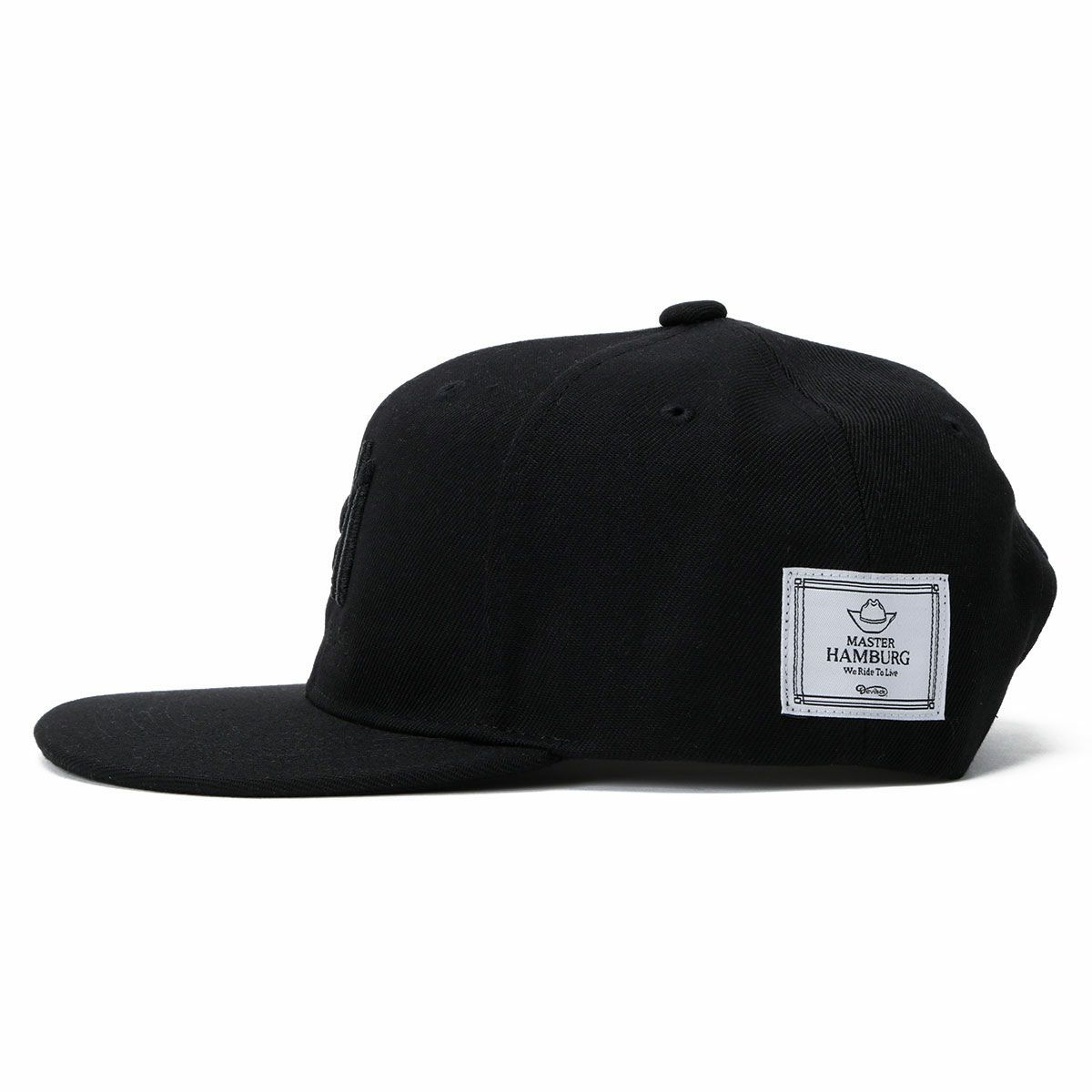 ハンバーグ師匠 x DEVILOCK｜MHロゴ CAP｜帽子｜ブラック×ブラック