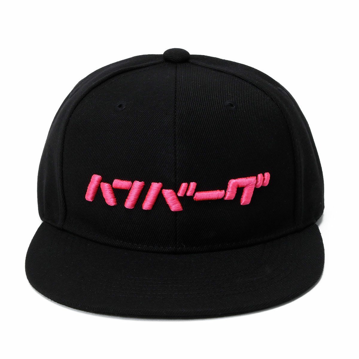 ハンバーグ師匠 x DEVILOCK｜ハンバーグ CAP｜帽子｜ブラック×ピンク