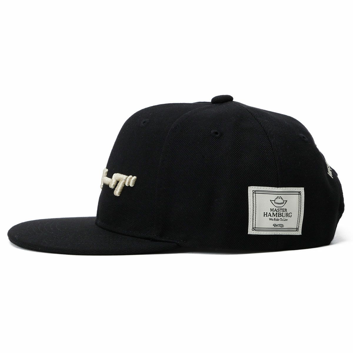 ハンバーグ師匠 x DEVILOCK｜ハンバーグ CAP｜帽子｜ブラック×クリーム