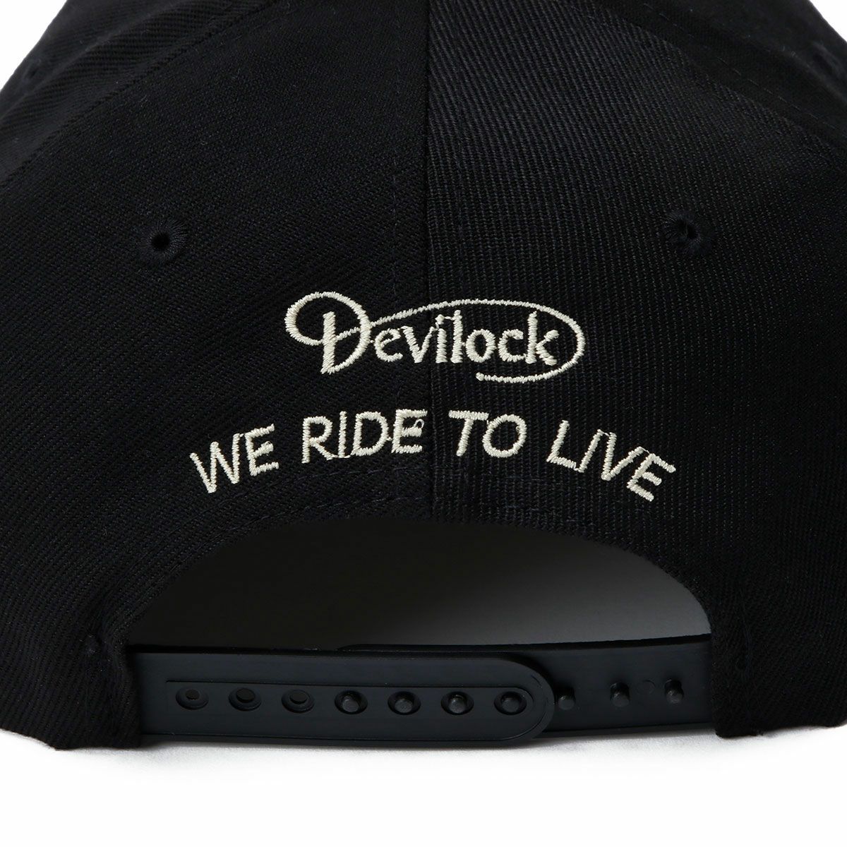 ハンバーグ師匠 x DEVILOCK｜ハンバーグ CAP｜帽子｜ブラック×クリーム