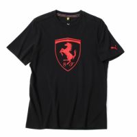 Ferrari｜フェラーリ RACE TONAL ビッグ シールド Tシャツ｜ブラック