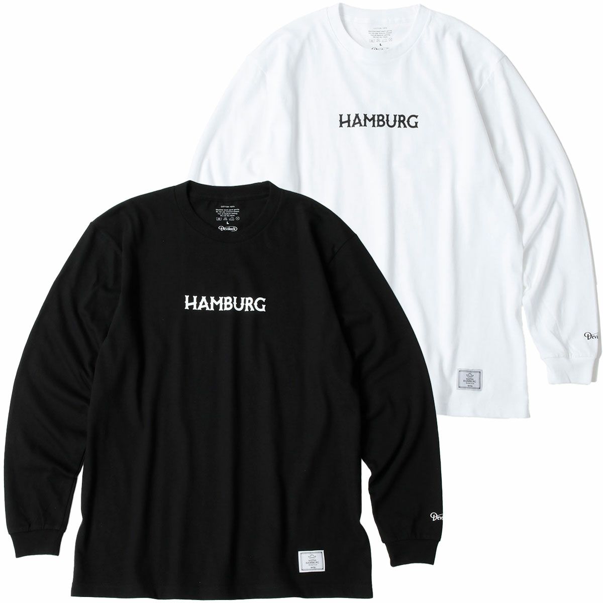 ハンバーグ師匠 x DEVILOCK｜HAMBURG L/S TEE｜ロングスリーブ