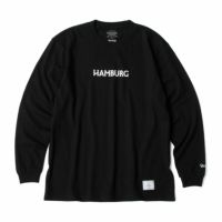 ハンバーグ師匠 x DEVILOCK｜HAMBURG L/S TEE｜ロングスリーブ｜ブラック