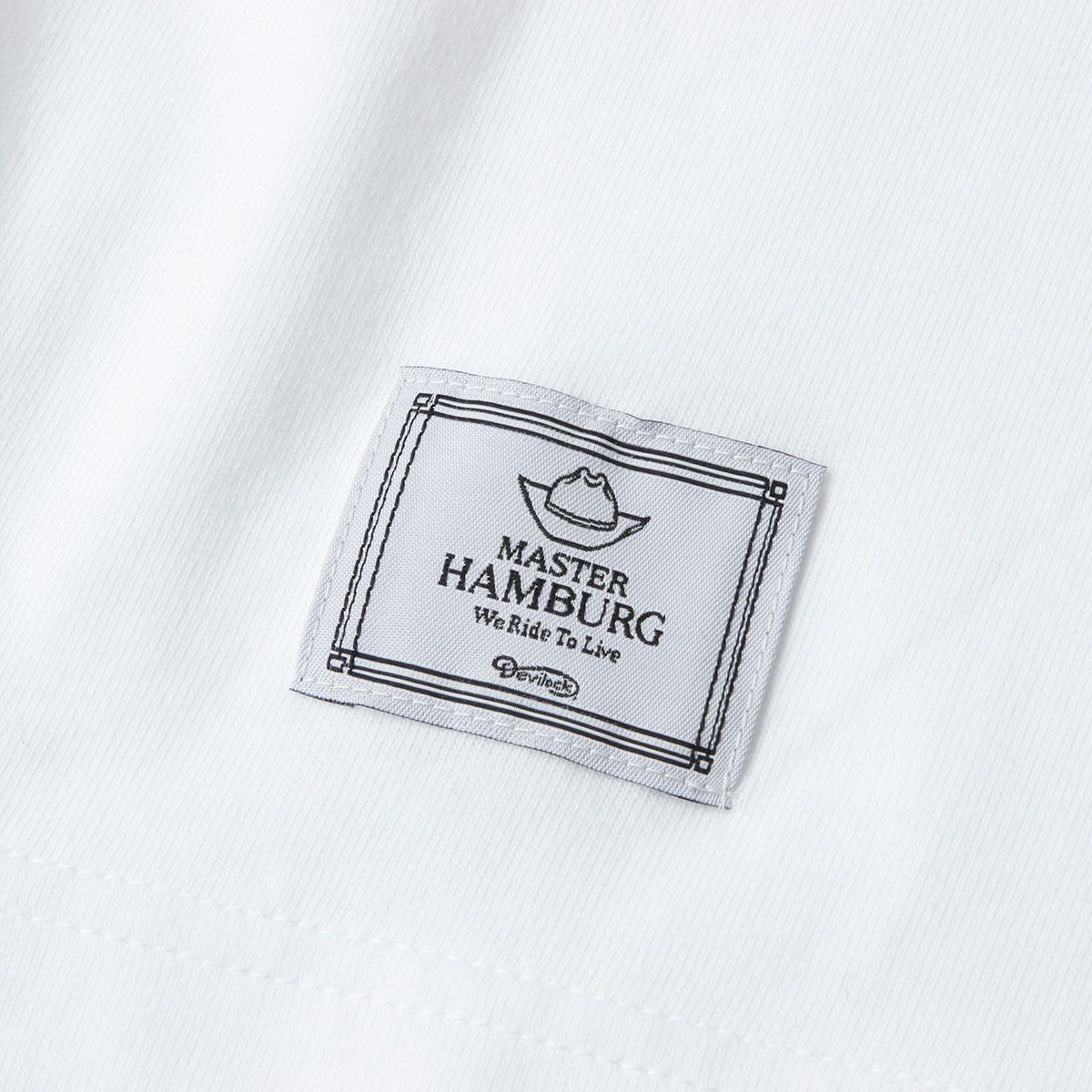 ハンバーグ師匠 x DEVILOCK｜HAMBURG L/S TEE｜ロングスリーブ｜ホワイト