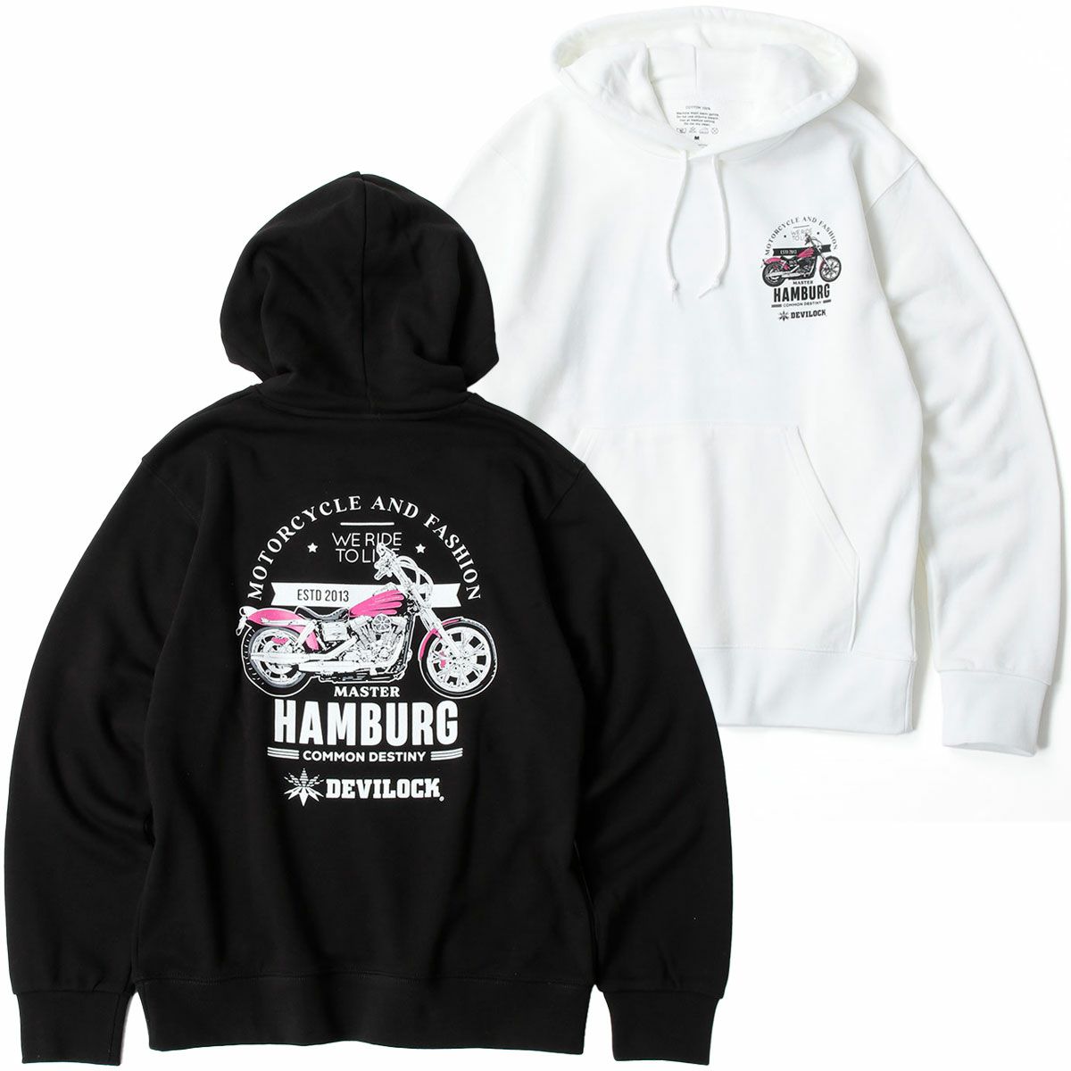 ハンバーグ師匠 x DEVILOCK｜BIKE HOODIE｜フーディ