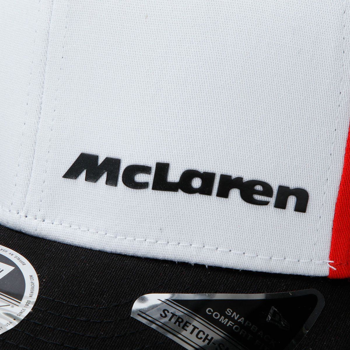 McLaren F1｜マクラーレン F1 チーム NewEra 9FIFTY MONACO ベースボール キャップ｜帽子｜ホワイト×レッド