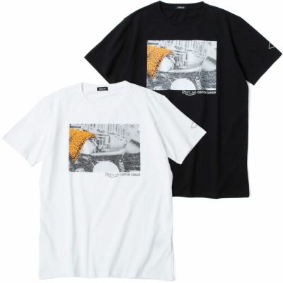 Replay｜カスタムガレージ パネル プリント Ｔシャツ｜