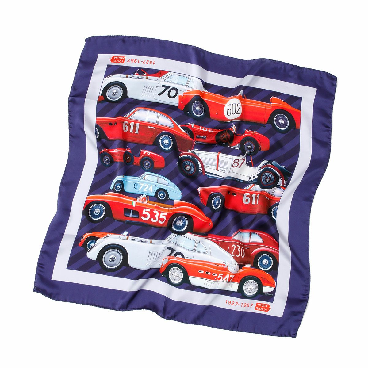 Mille Miglia｜ミッレミリア クラシックカー シルクスカーフ｜マフラー・スカーフ