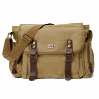 Mille Miglia｜ミッレミリア キャンバス コットン ショルダーバッグ｜サンド