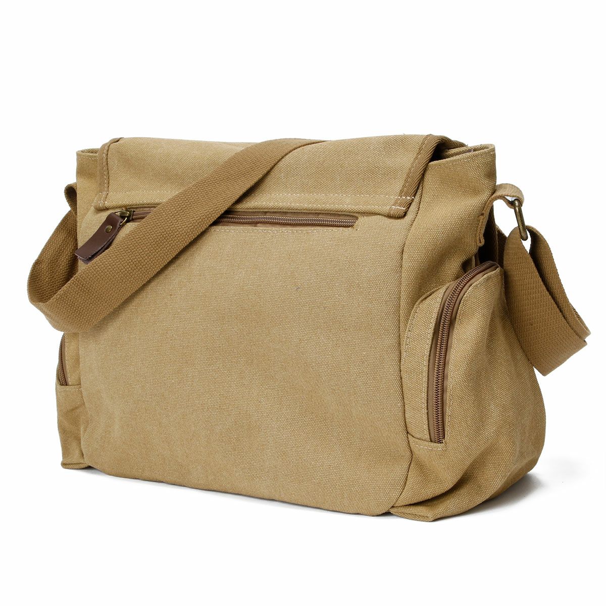 Mille Miglia｜ミッレミリア キャンバス コットン ショルダーバッグ｜サンド