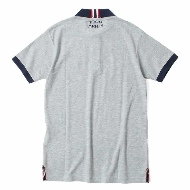 Mille Miglia｜ミッレミリア EMIRATES ポロ｜ポロシャツ｜メランジ×ブルー