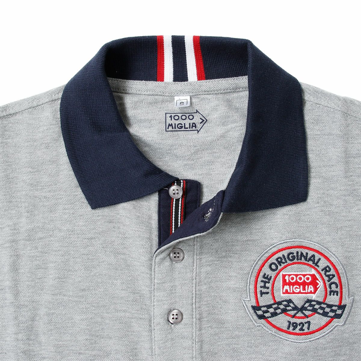 Mille Miglia｜ミッレミリア EMIRATES ポロ｜ポロシャツ｜メランジ×ブルー