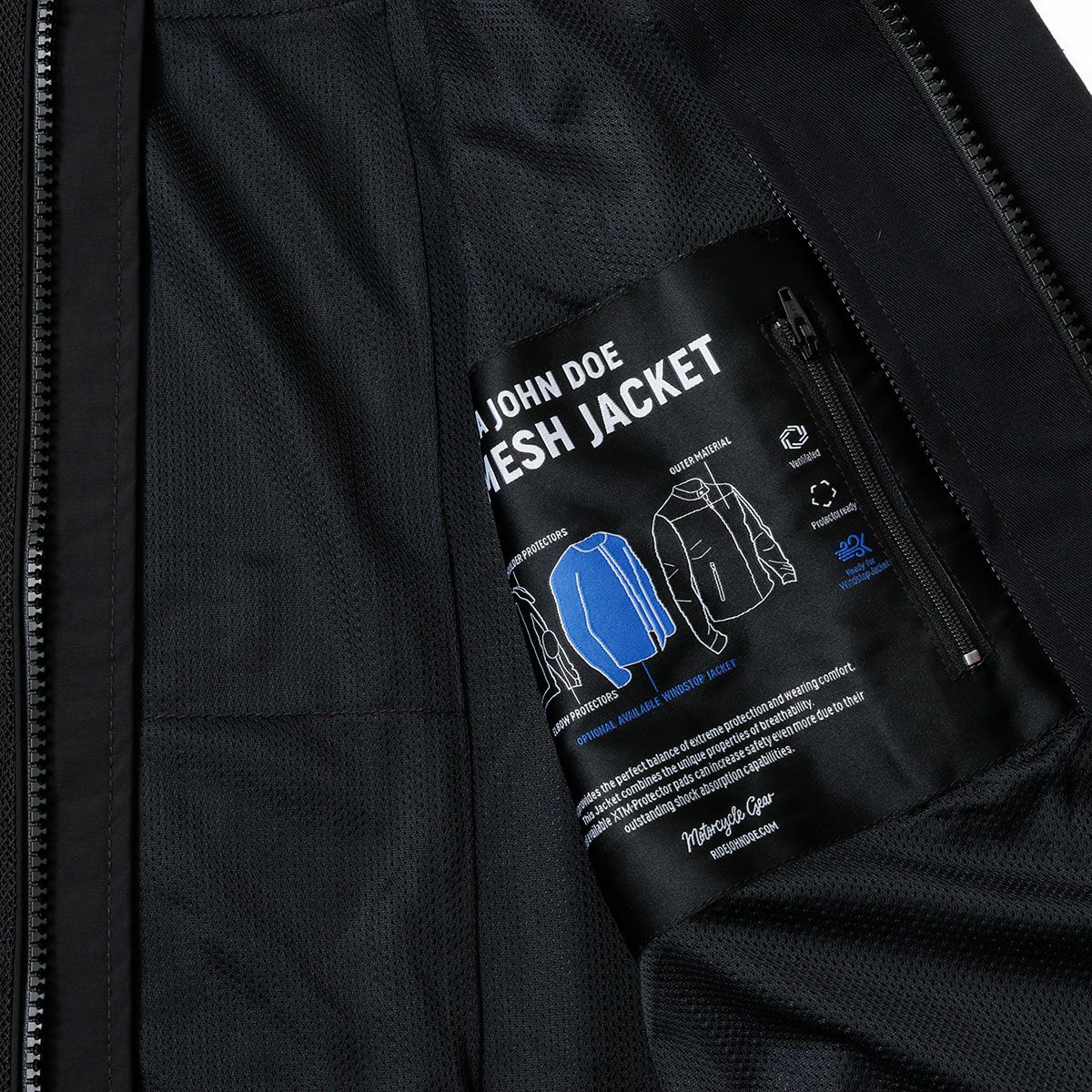 John Doe｜エアロ メッシュ ジャケット｜ブラック