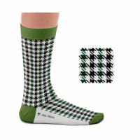 HEEL TREAD｜Pepita ソックス｜ブラック×グリーン