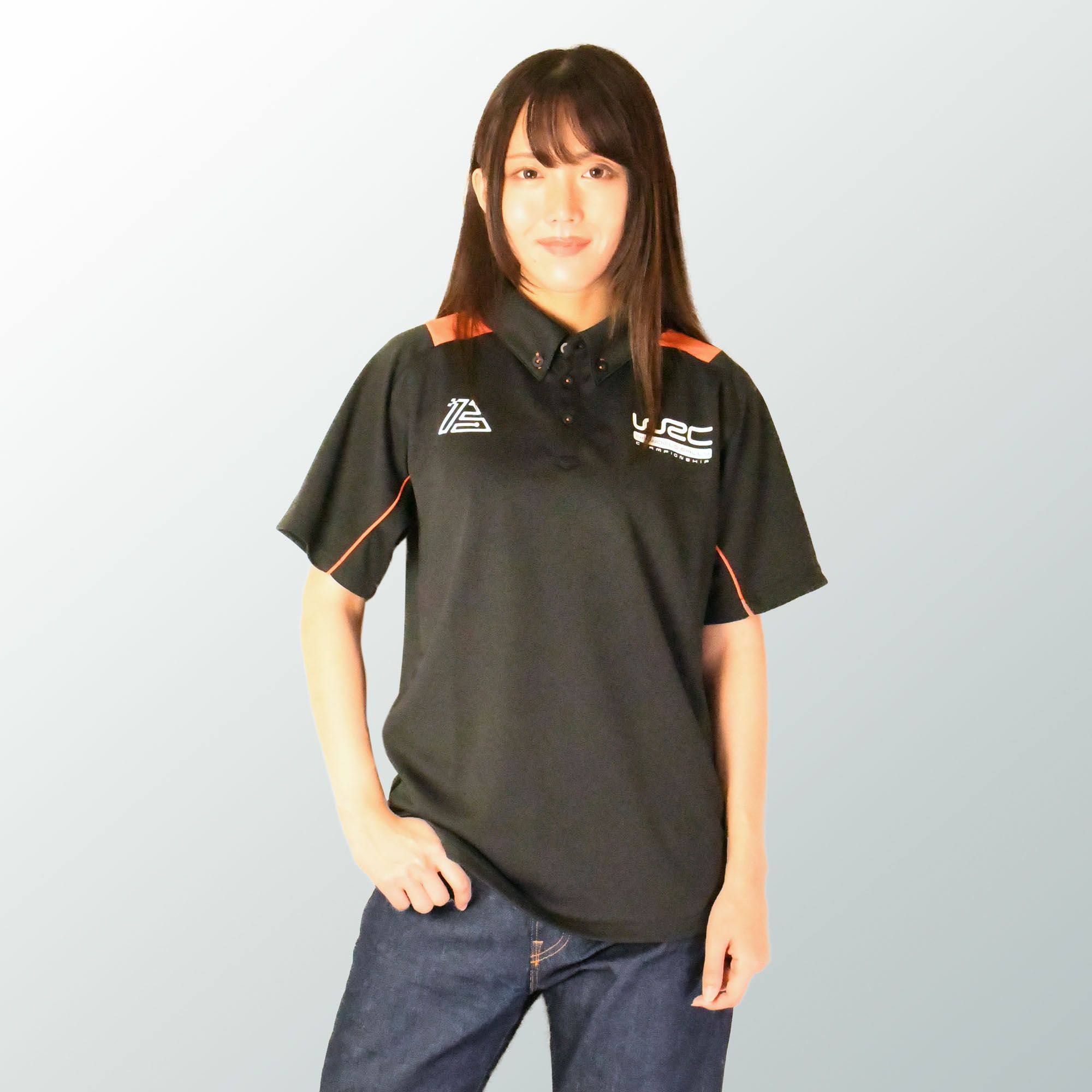 WRC｜WRC 13 ポリエステル ポロシャツ｜ブラック｜モデル着用