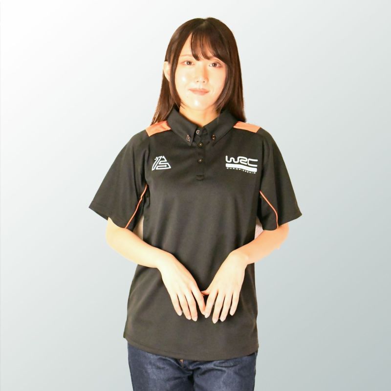 WRC｜WRC 13 ポリエステル ポロシャツ｜ブラック｜モデル着用