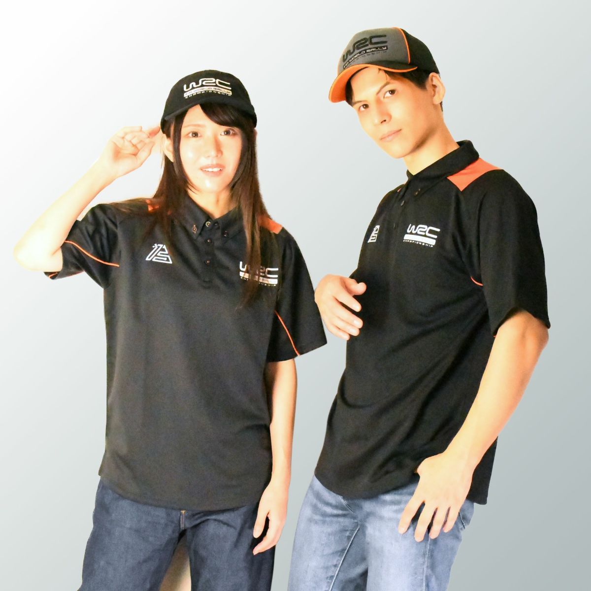 WRC｜WRC 13 ポリエステル ポロシャツ｜ブラック｜モデル着用