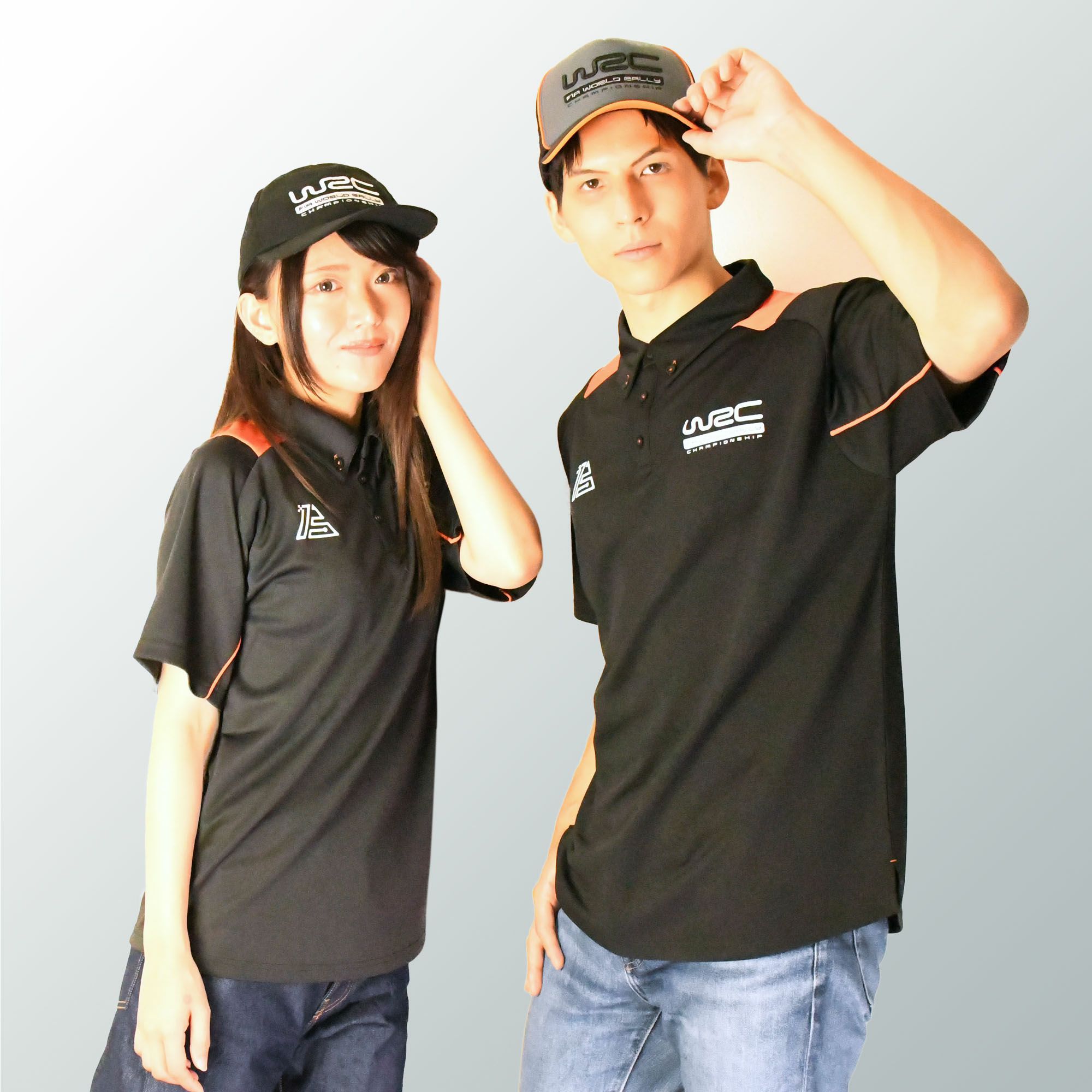 WRC｜WRC 13 ポリエステル ポロシャツ｜ブラック｜モデル着用