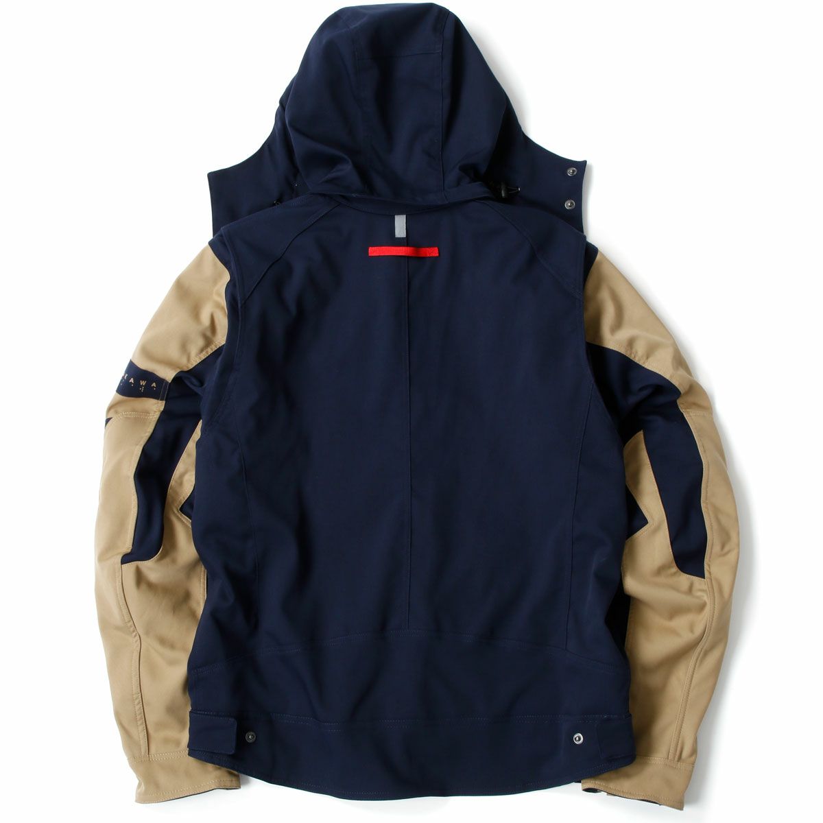 SHINICHIRO ARAKAWA｜H33 n フーディ｜ファブリック｜ネイビー×キャメル