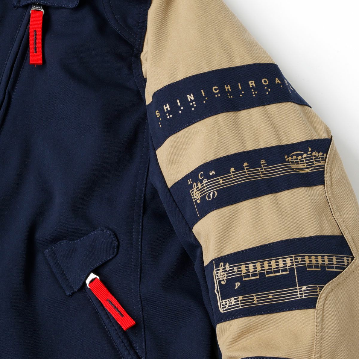 SHINICHIRO ARAKAWA｜H33 n フーディ｜ファブリック｜ネイビー×キャメル