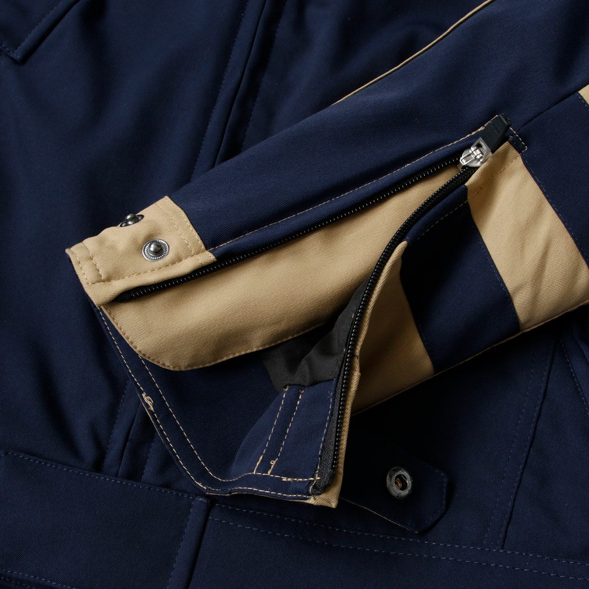 SHINICHIRO ARAKAWA｜H33 n フーディ｜ファブリック｜ネイビー×キャメル