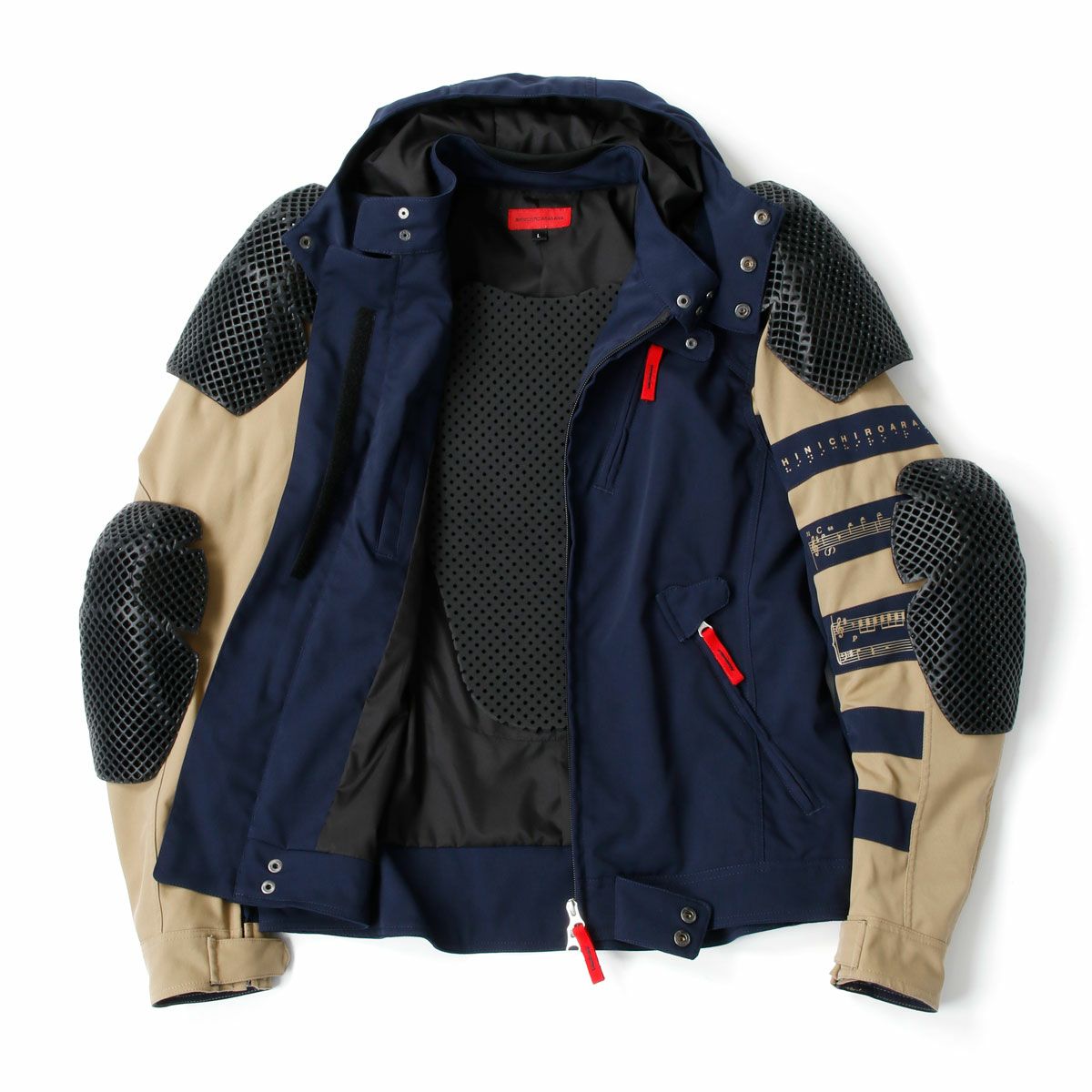 SHINICHIRO ARAKAWA｜H33 n フーディ｜ファブリック｜ネイビー×キャメル