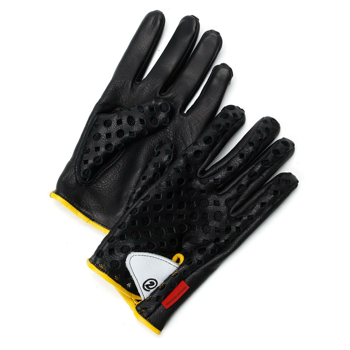 SHINICHIRO ARAKAWA｜グローブ D+MM｜ロング｜ブラック×ブラック×イエロー