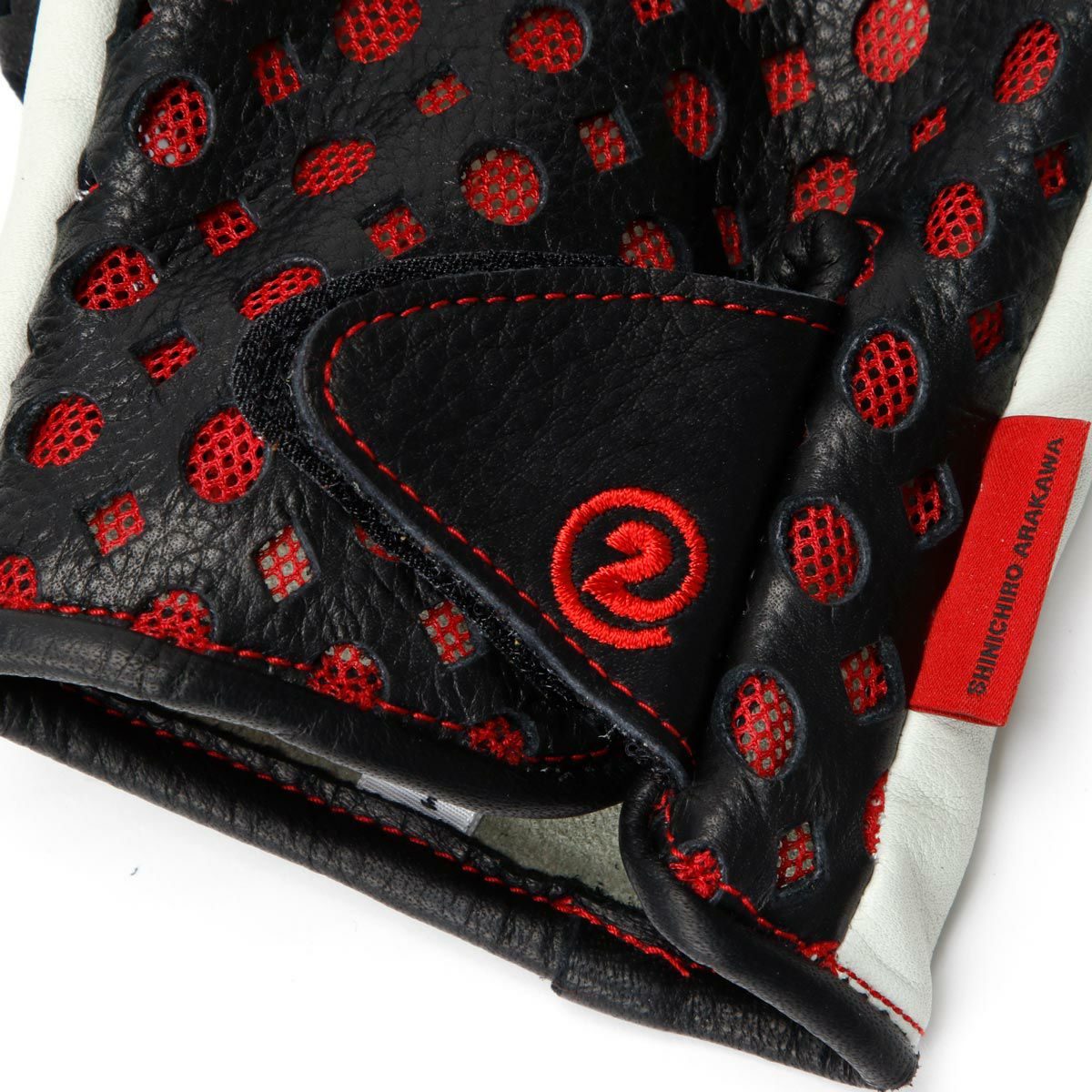 SHINICHIRO ARAKAWA｜グローブ D+MM｜ロング｜ブラック×レッド×アイボリー