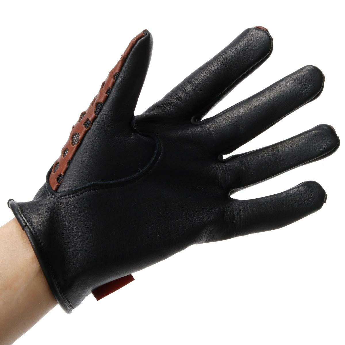 SHINICHIRO ARAKAWA｜グローブ D+MM｜ロング｜ブラック×ブラウン｜モデル着用