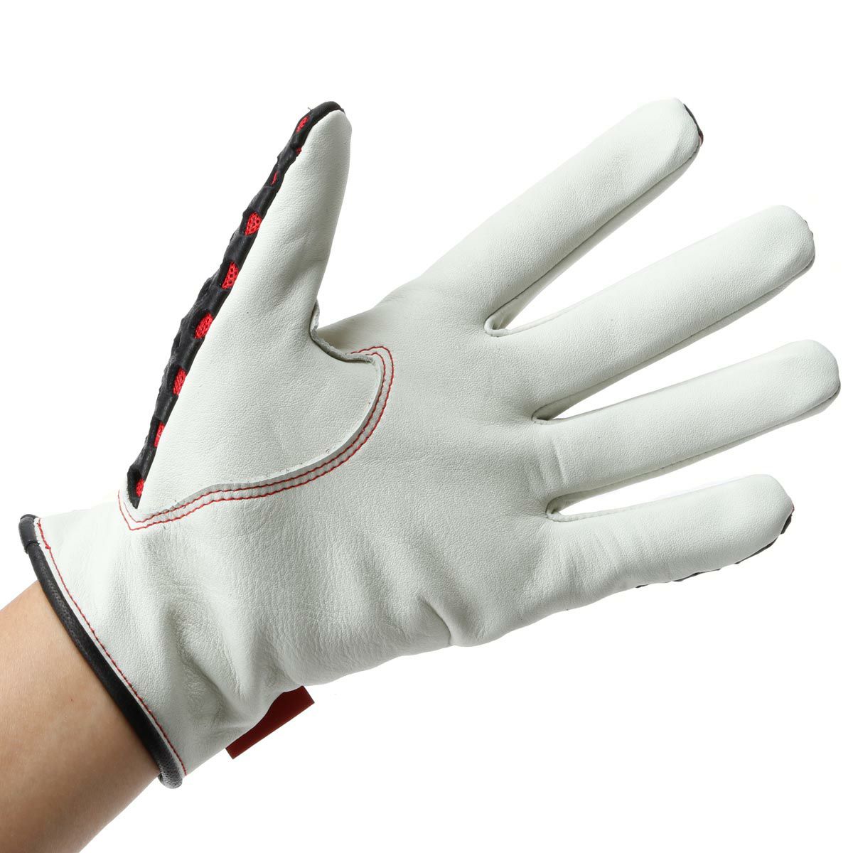 SHINICHIRO ARAKAWA｜グローブ D+MM｜ロング｜ブラック×レッド×アイボリー｜モデル着用