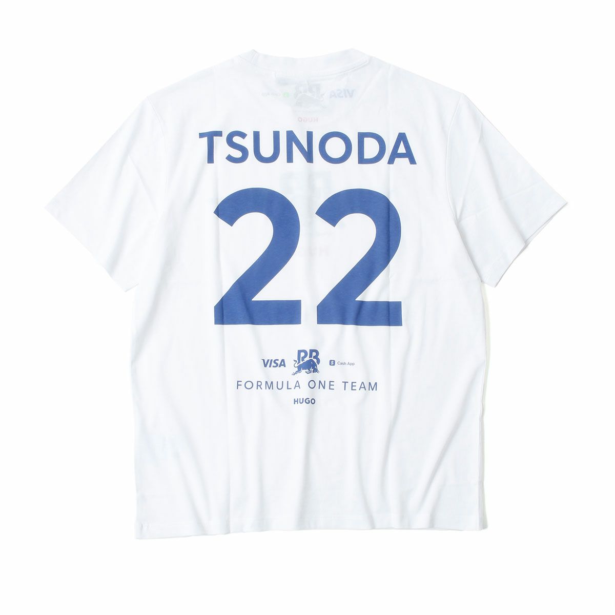 Racing Bulls｜VISA CASH APP RB F1 チーム #22 角田裕毅 Tシャツ 2024｜ホワイト