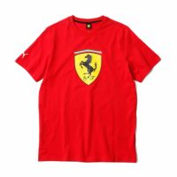 Ferrari｜スクーデリア フェラーリ ラージ シールド Tシャツ｜レッド