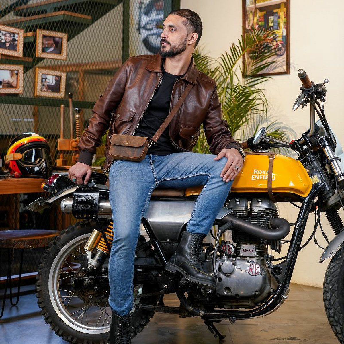 Trip Machine｜サイドキック モト ポーチ｜その他バッグ｜モカ｜使用イメージ