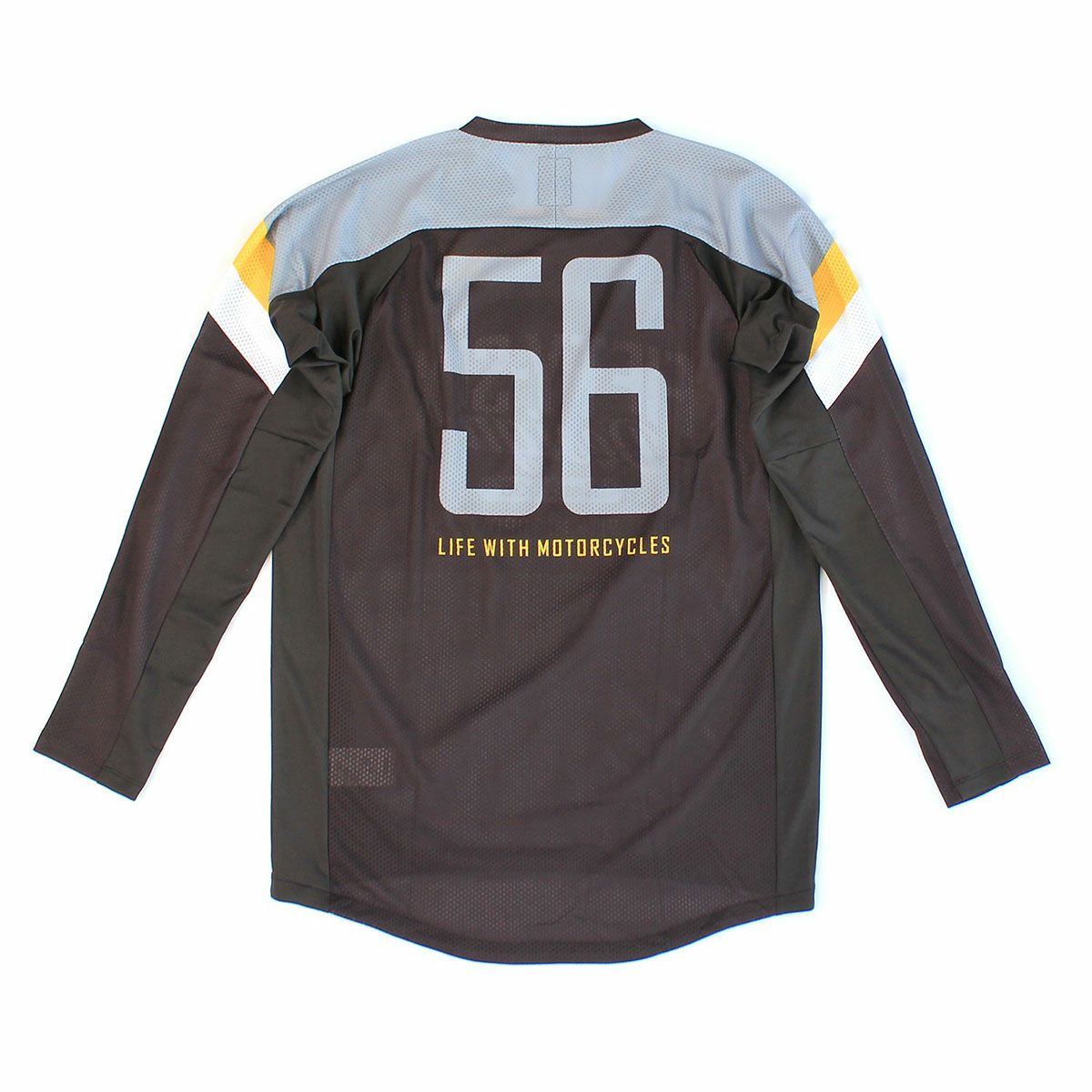 56design｜アクティブ ドライ ジャージー / スター｜MXジャージ｜グレー×ブラック