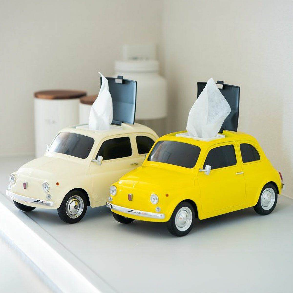 Cassette Car Products｜Fiat 500 Old 2WAYティッシュケース｜その他雑貨