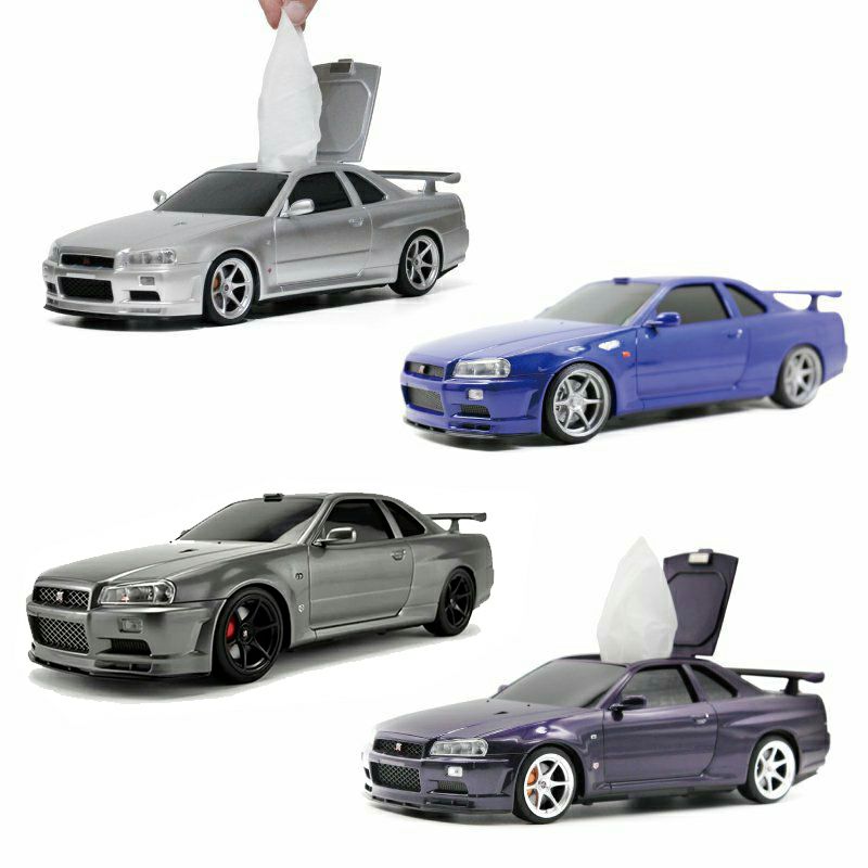 Cassette Car Products｜ウェットティッシュケース 日産スカイライン GT-R (BNR34)｜その他雑貨