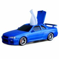 Cassette Car Products｜ウェットティッシュケース 日産スカイライン GT-R (BNR34)｜その他雑貨|ブルー