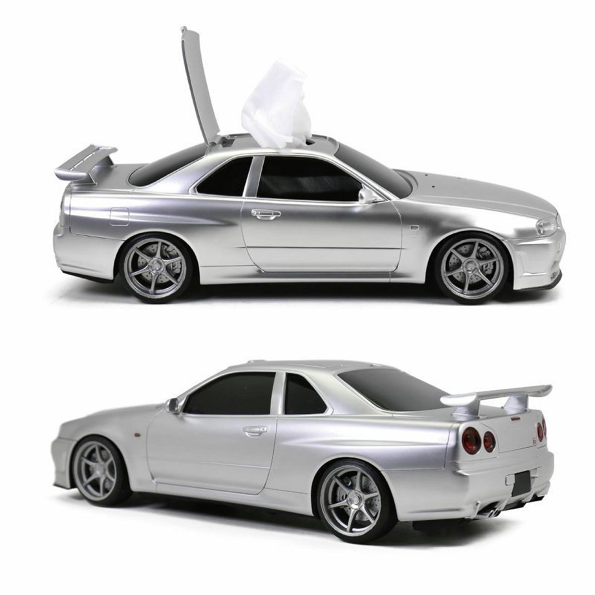 Cassette Car Products｜ウェットティッシュケース 日産スカイライン GT-R (BNR34)｜その他雑貨｜シルバー