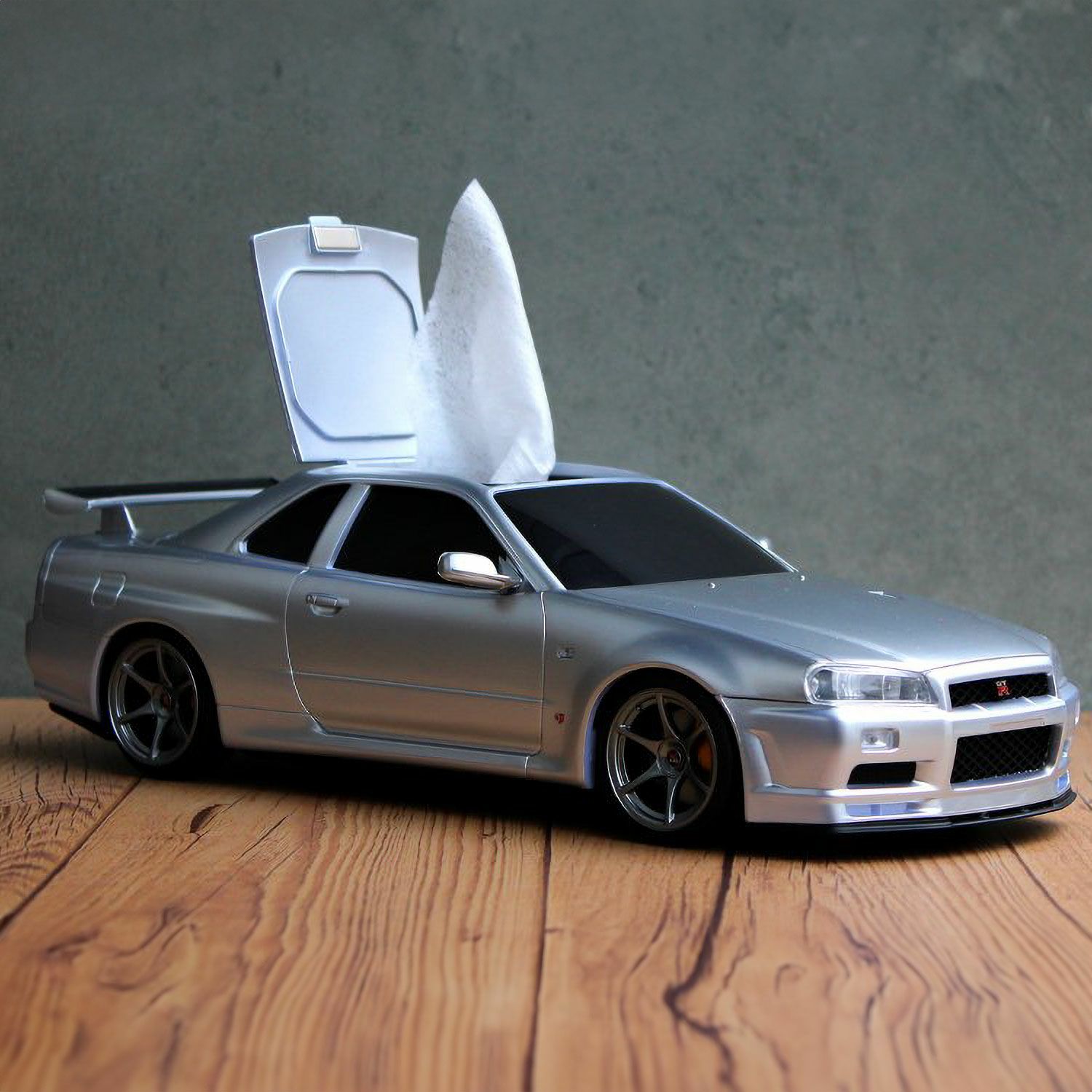 Cassette Car Products｜ウェットティッシュケース 日産スカイライン GT-R (BNR34)｜その他雑貨｜シルバー