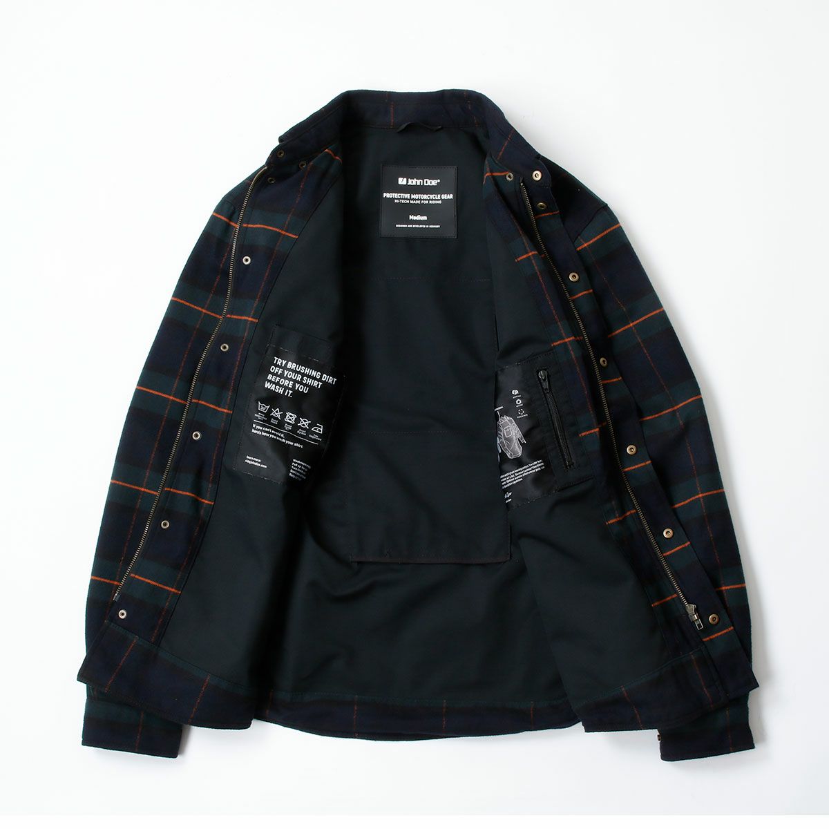 John Doe｜XTM モトシャツヴィンテージ｜ファブリック｜ブラック