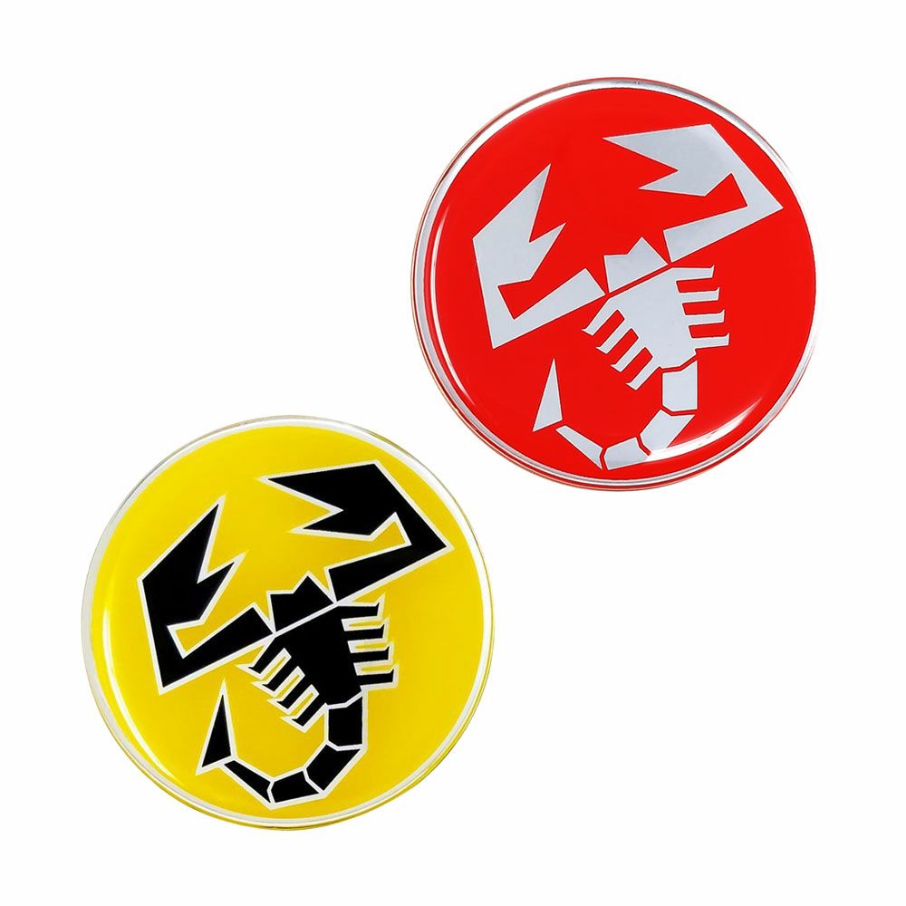 Abarth｜アバルト 3D SCORPIONE 44mm ラウンド ステッカー｜
