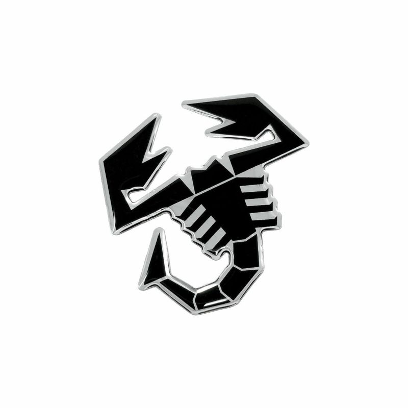 Abarth｜アバルト 3D スコーピオン ステッカー (100mm)｜ブラック