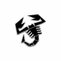 Abarth｜アバルト 3D スコーピオン ステッカー (100mm)｜ブラック