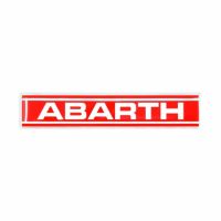 Abarth｜アバルト 3D ロゴ ストライプ 100mm ステッカー｜